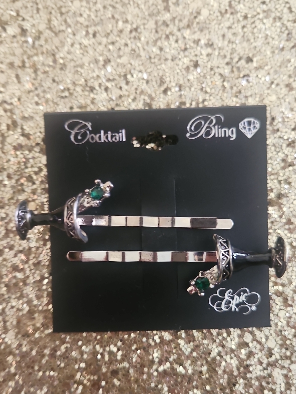 Martini Hair Pins By Cocktails And Bling